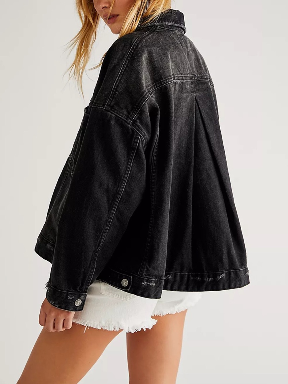 NWOT Free People We The Free Opal Swing Denim Jacket Size Small - Picture 2 of 16